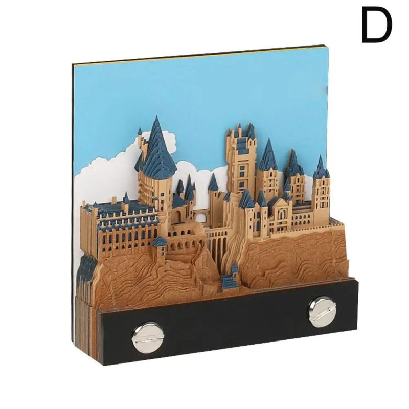 Magic Castle 3D Notepad with 2025 Calendar & LED Light - Image 9