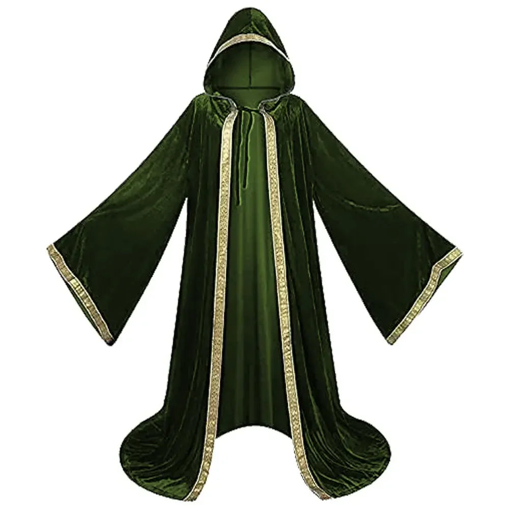 Halloween Medieval Hooded Cape Cloak - Image 10