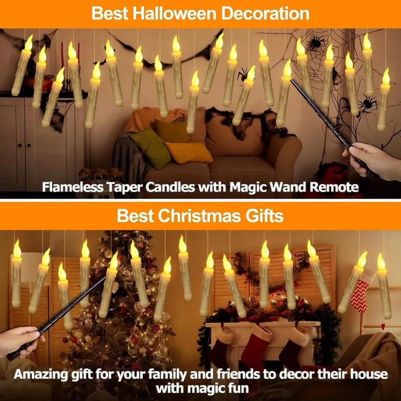Magic Wand Remote-Controlled Floating Candle - Image 4