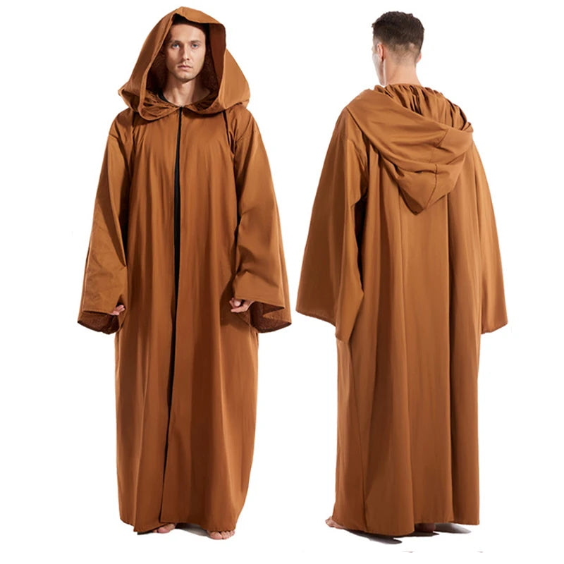 Men’s Black Warrior Hooded Cloak - Image 7