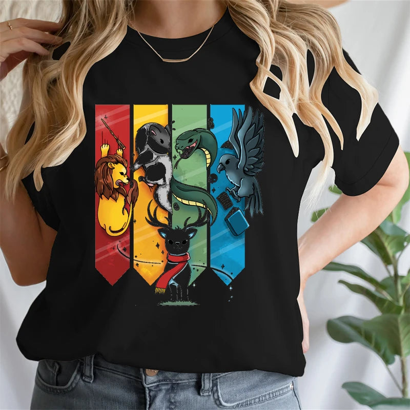 Magic Animal Ladies Cotton T-Shirt - Image 6