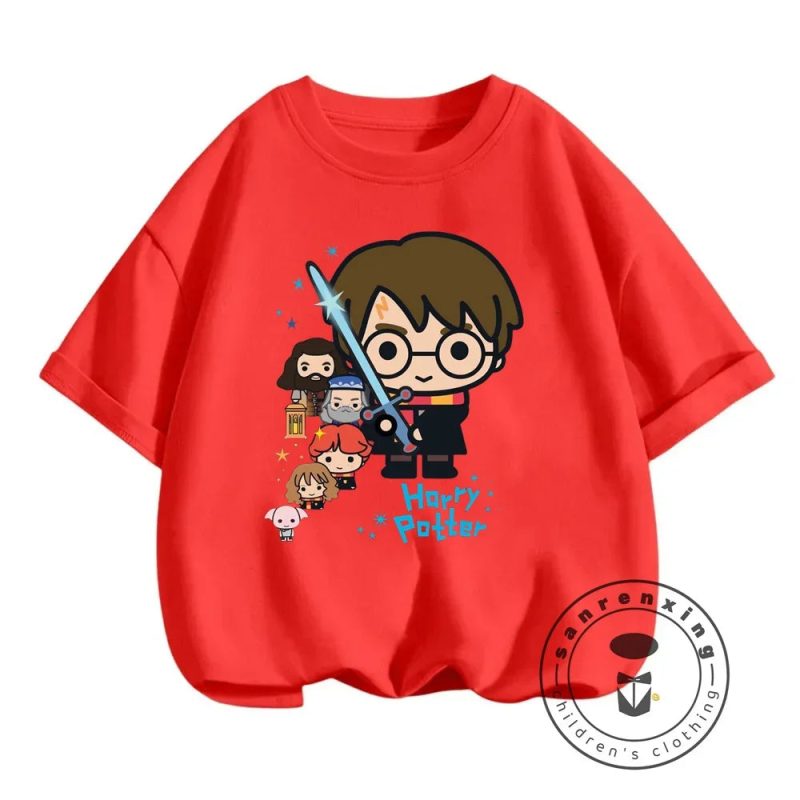 Kids Boys & Girls Cartoon Anime Harry Potter T-Shirt - Image 11
