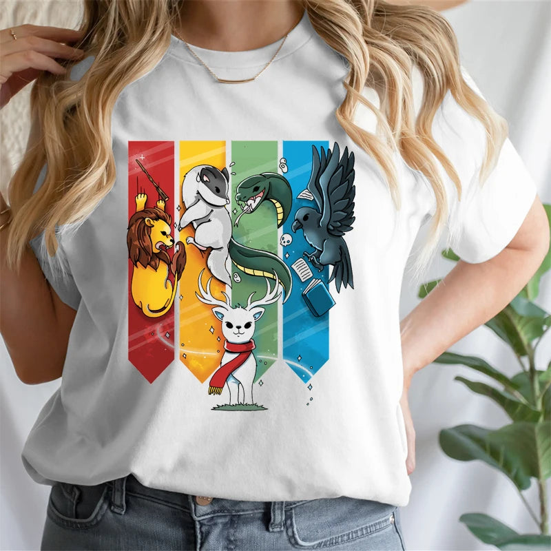 Magic Animal Ladies Cotton T-Shirt - Image 9