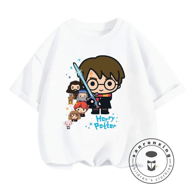 Kids Boys & Girls Cartoon Anime Harry Potter T-Shirt - Image 12