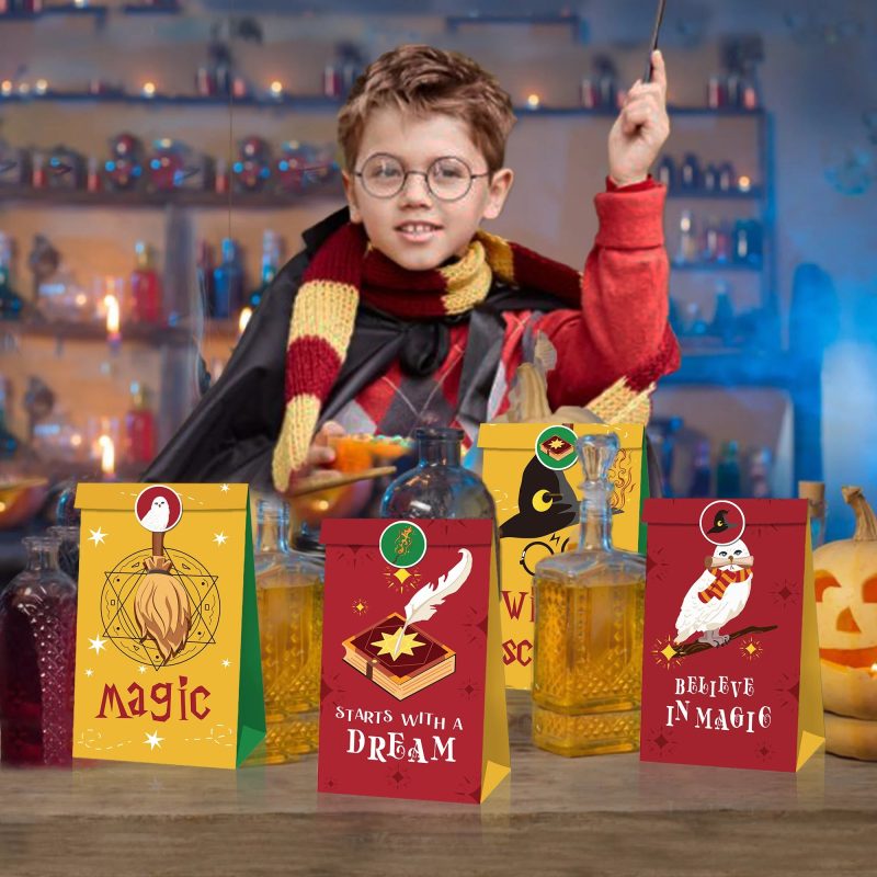 12/24PCS Magic Harry Potter Party Paper Gift Bags - Image 3