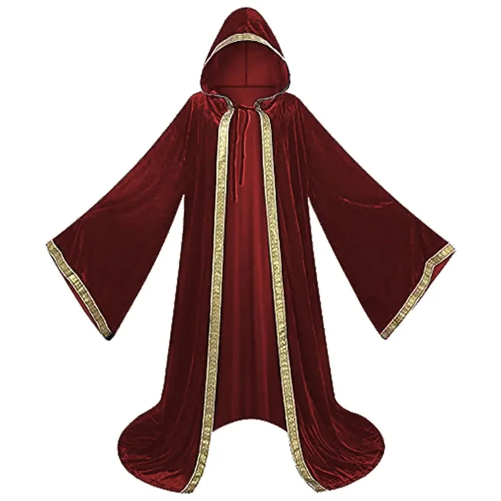 Halloween Medieval Hooded Cape Cloak - Image 8