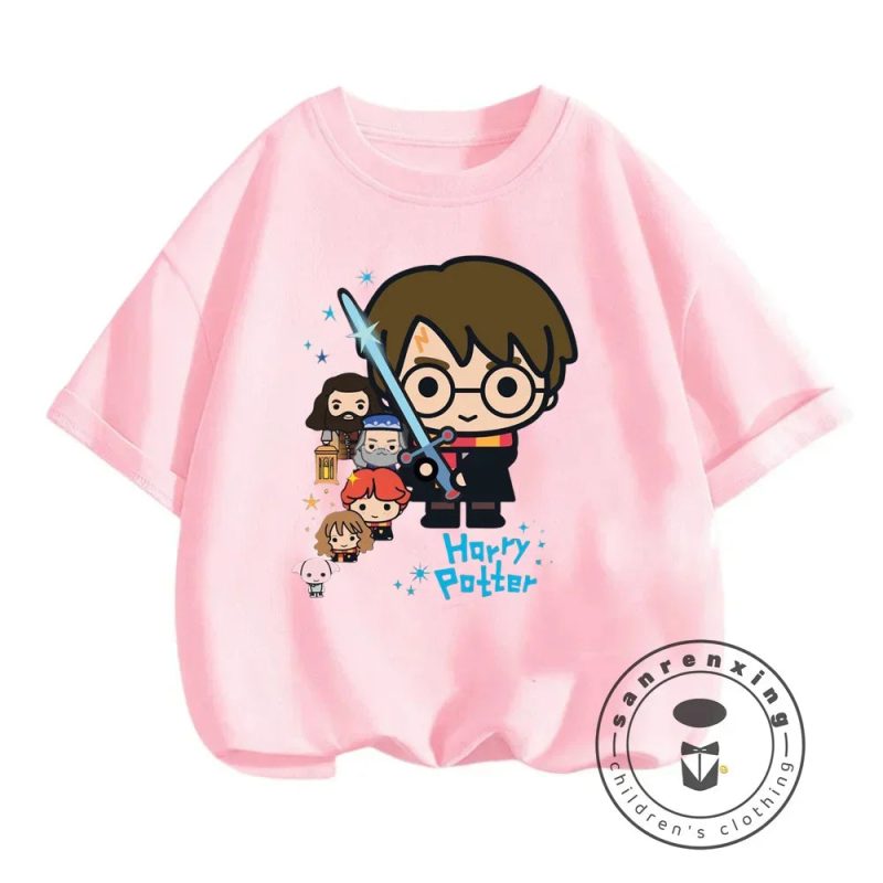 Kids Boys & Girls Cartoon Anime Harry Potter T-Shirt - Image 20