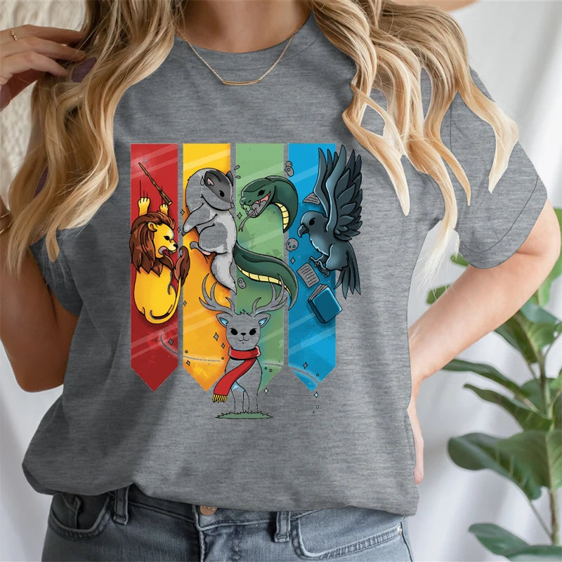Magic Animal Ladies Cotton T-Shirt - Image 5